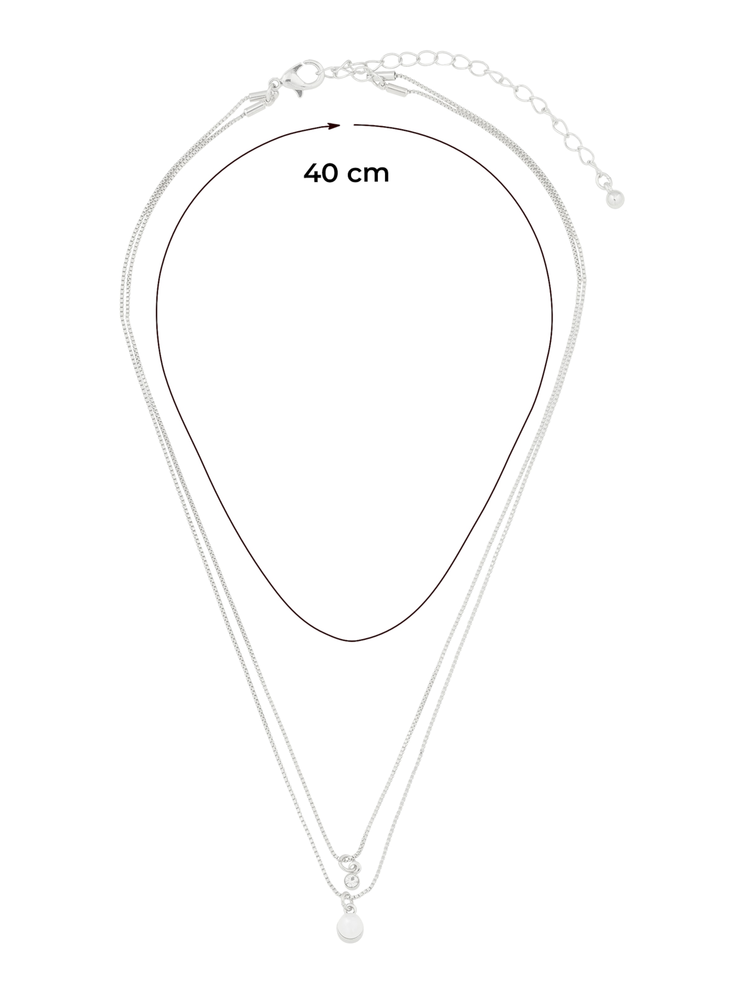 sudrabs ABOUT YOU Ķēdīte 'Leia'