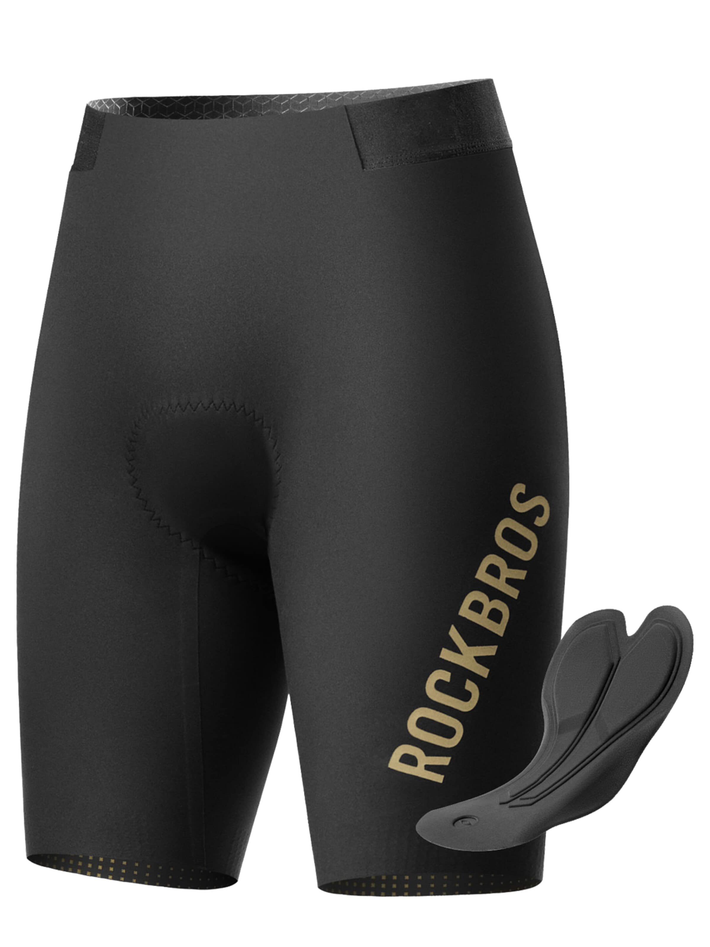 ROCKBROS Outdoor Pants 'kurze Gepolsterte Radlerhose' in M/Regular in Black, Item view