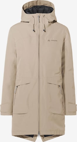 VAUDE Outdoorjas 'Skomer III' in Beige: voorkant