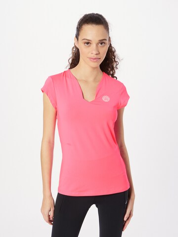 BIDI BADU Performance Shirt in Pink: front