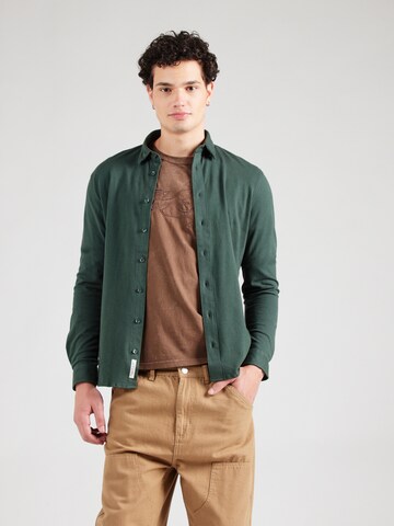 Coupe slim Chemise 'CF Arthur' Casual Friday en vert : devant