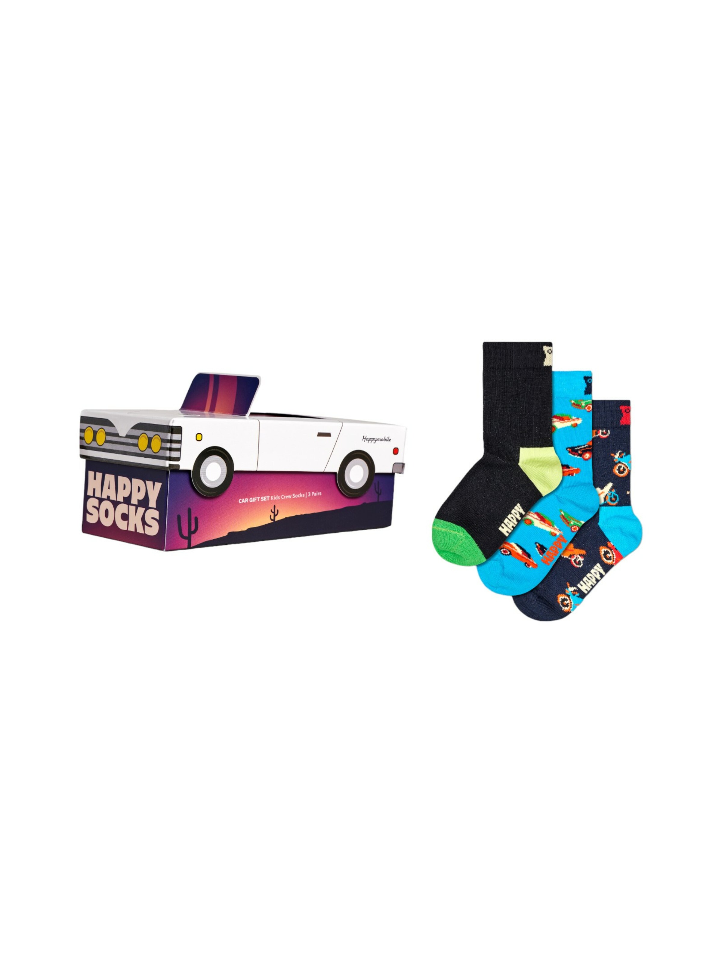 Happy Socks Sokker 'Car' i blå