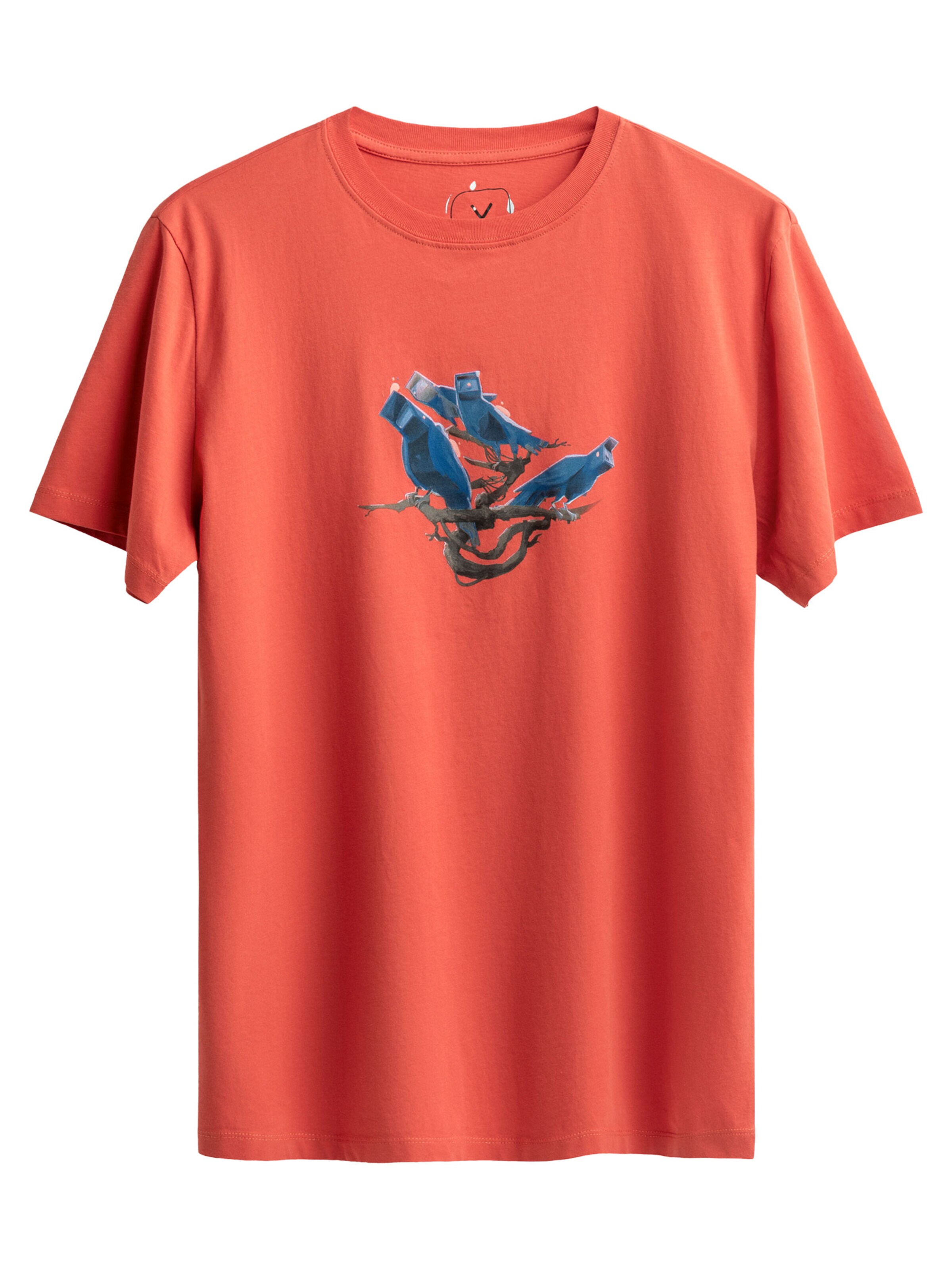 Kaft Shirt 'Octuo' in Oranje: voorkant