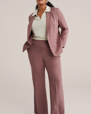 évasé Pantalon à plis WE Fashion en rose