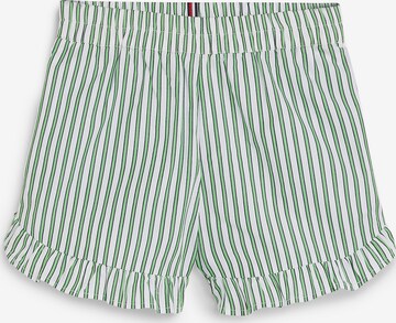 TOMMY HILFIGER Regular Broek in Groen: voorkant