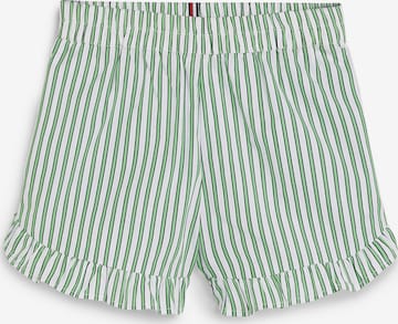 TOMMY HILFIGER Regular Broek in Groen: voorkant