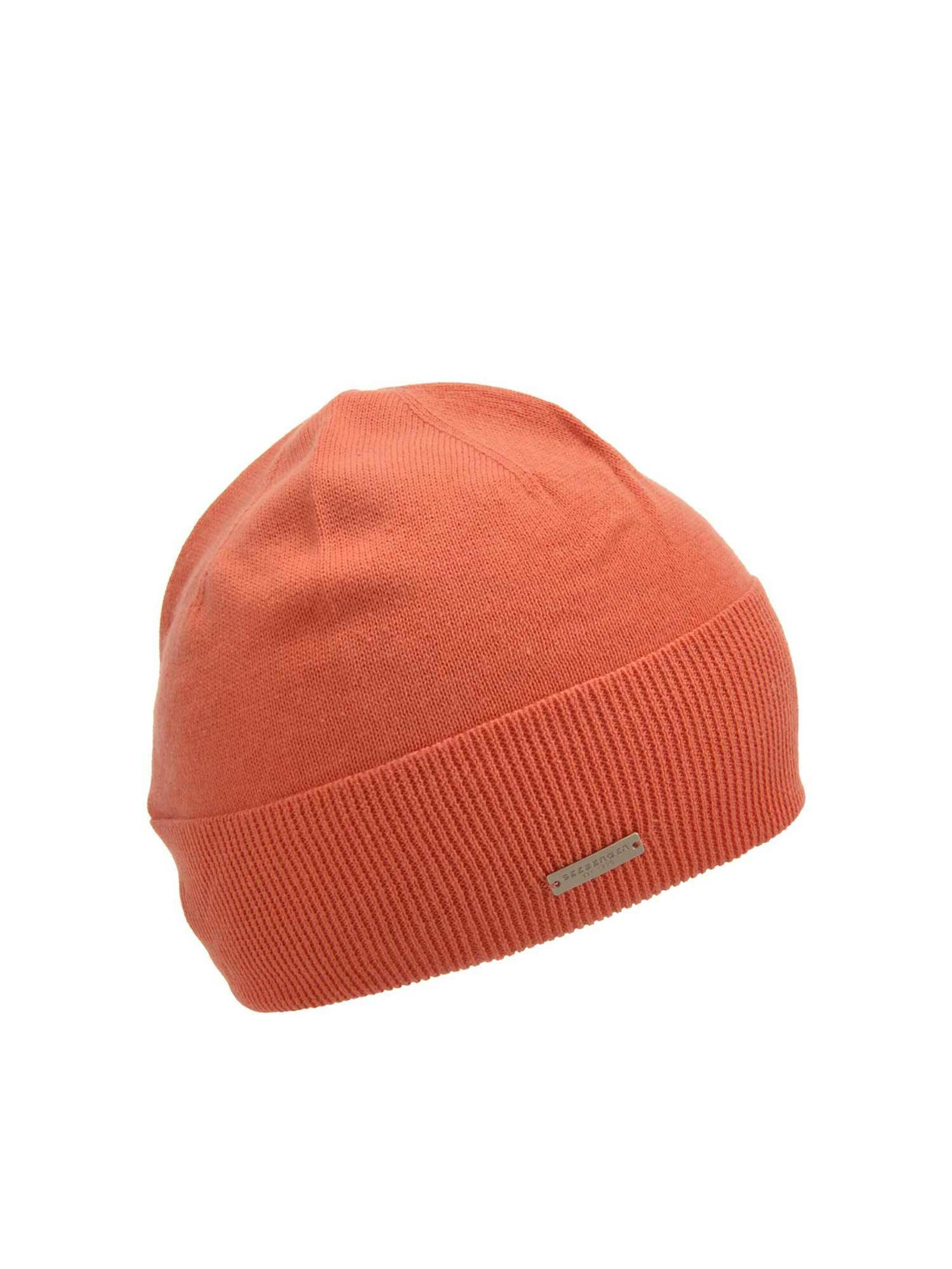 Seeberger Mütze 'Mütze'‌‌‌‌‌‌‌ in Orange: Vorderseite