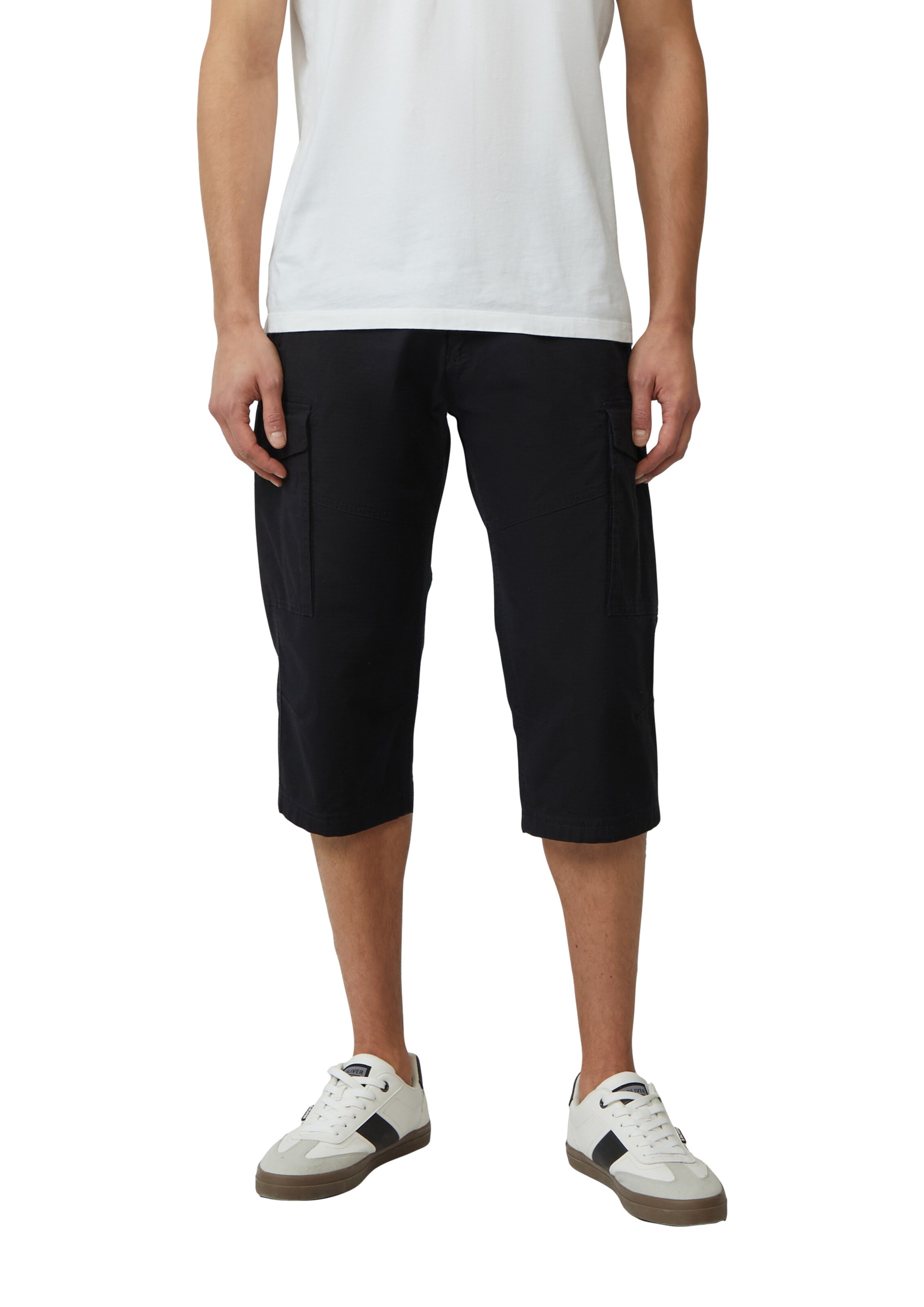 s.Oliver Regular Cargobroek in Zwart: voorkant