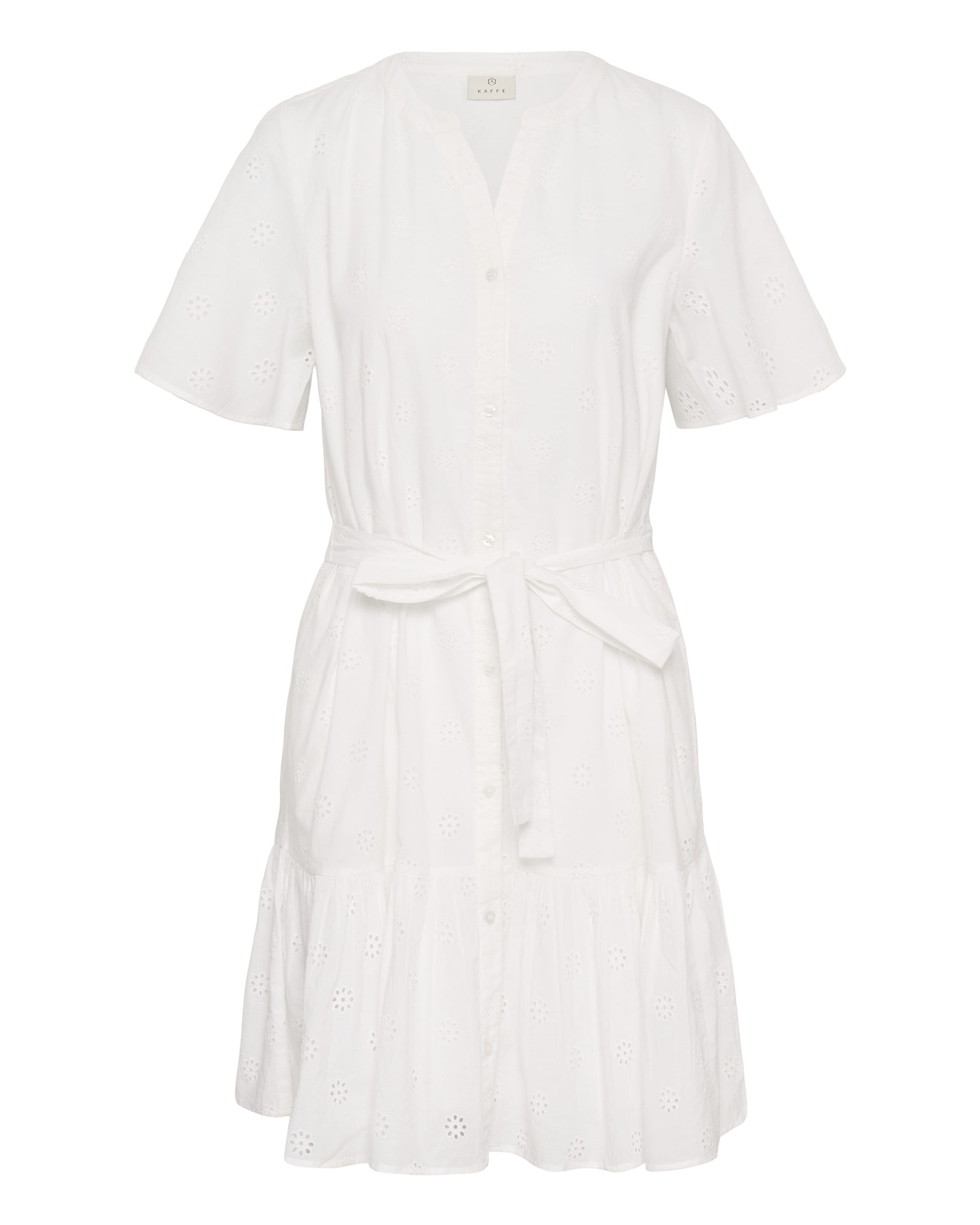 Kaffe - Vestido 'Fiona' em branco: frente
