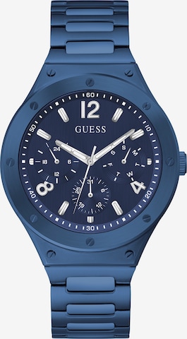 GUESS Analoog horloge 'SCOPE' in Blauw: voorkant