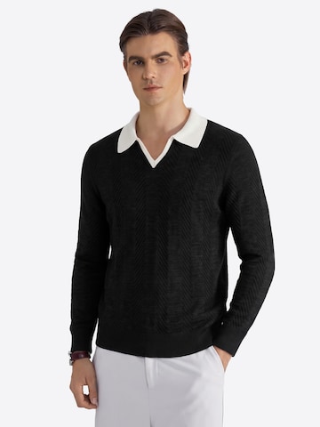 Pull-over Vantory en noir : devant