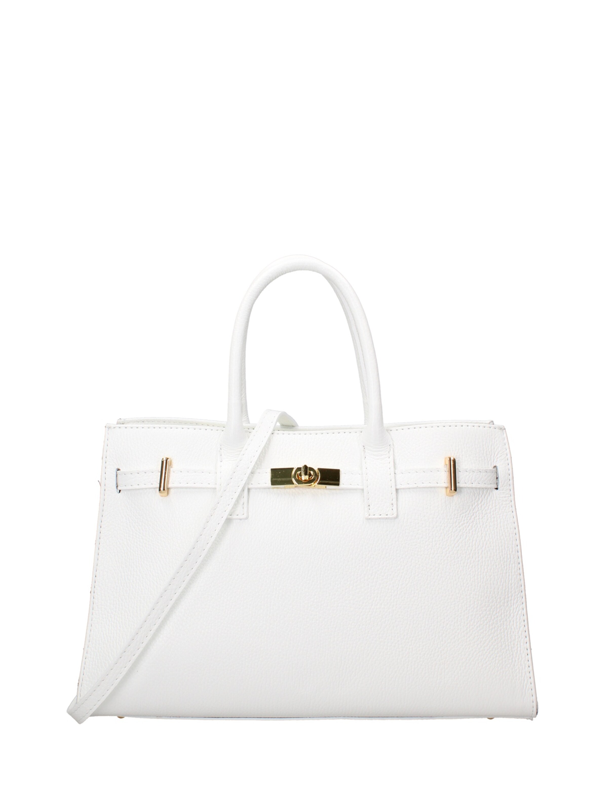 Borsa a mano di Gave Lux in bianco: frontale