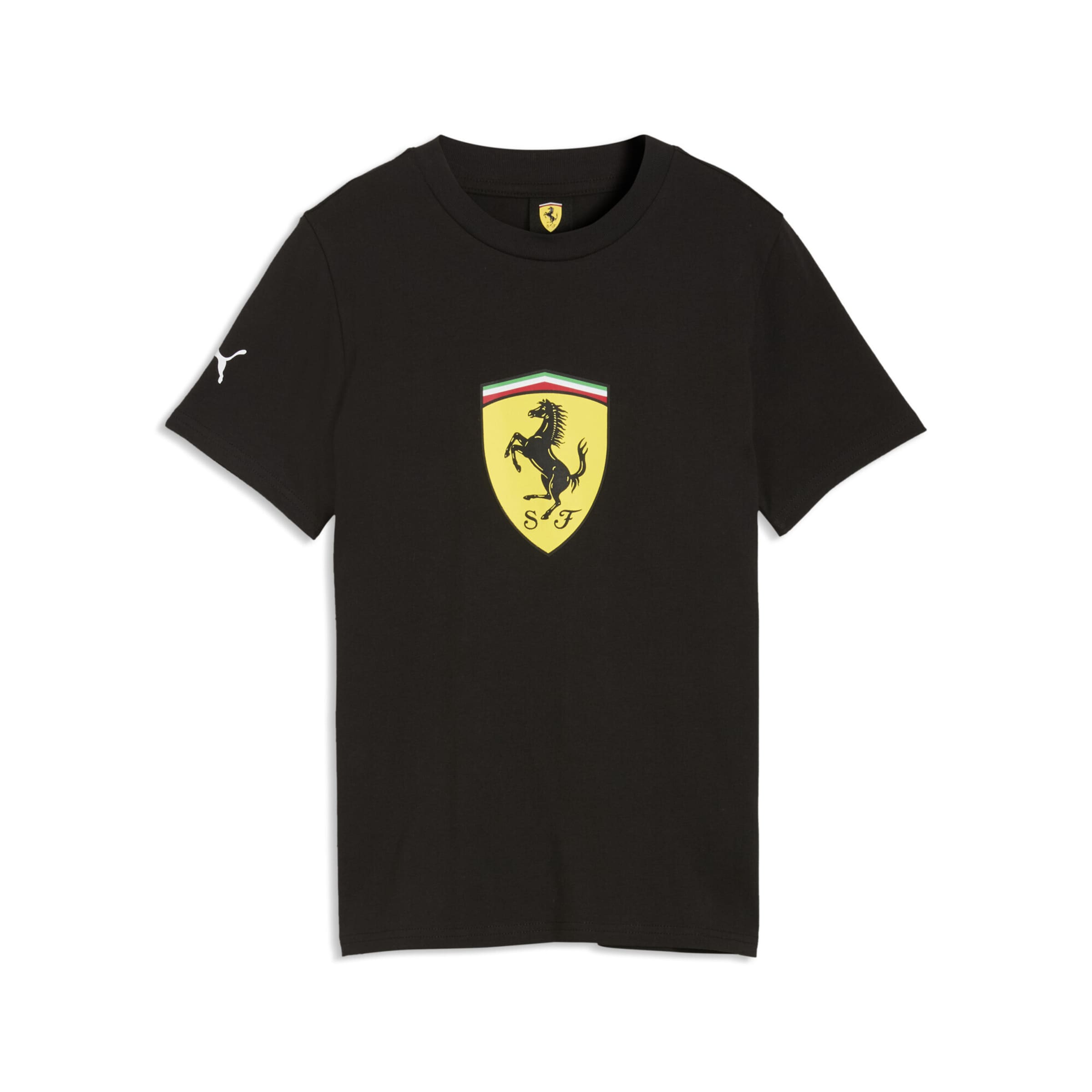 PUMA Performance Shirt 'Scuderia Ferrari' in Black: front