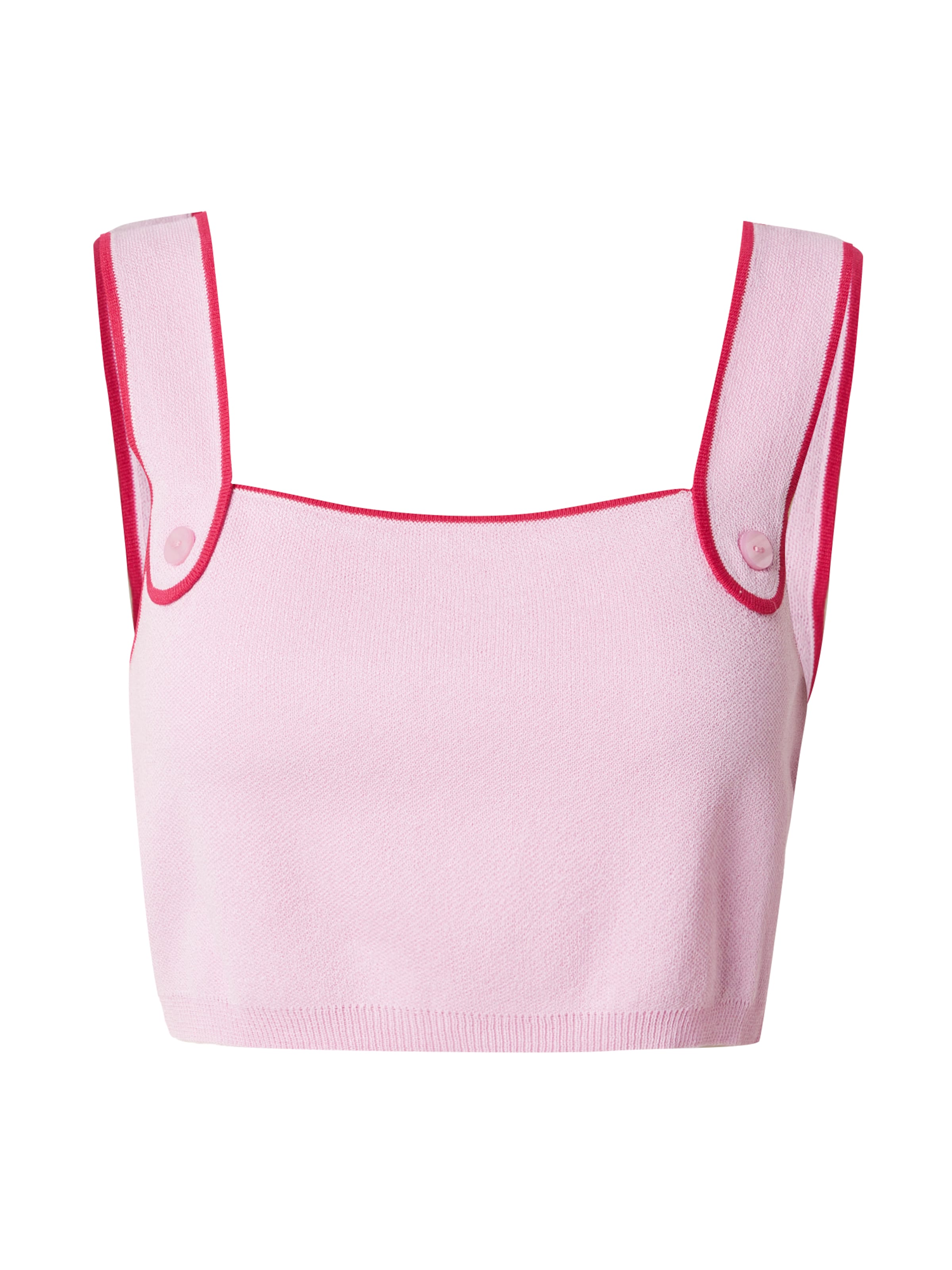 florence by mills exclusive for ABOUT YOU Вязаный топ 'FroYo' в Светло-розовый / Красный, Обзор товара