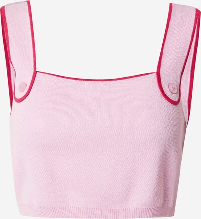 florence by mills exclusive for ABOUT YOU Top de punto 'FroYo' en rosa claro / rojo, Vista del producto