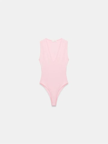 Dilvin Blouse body in Roze: voorkant