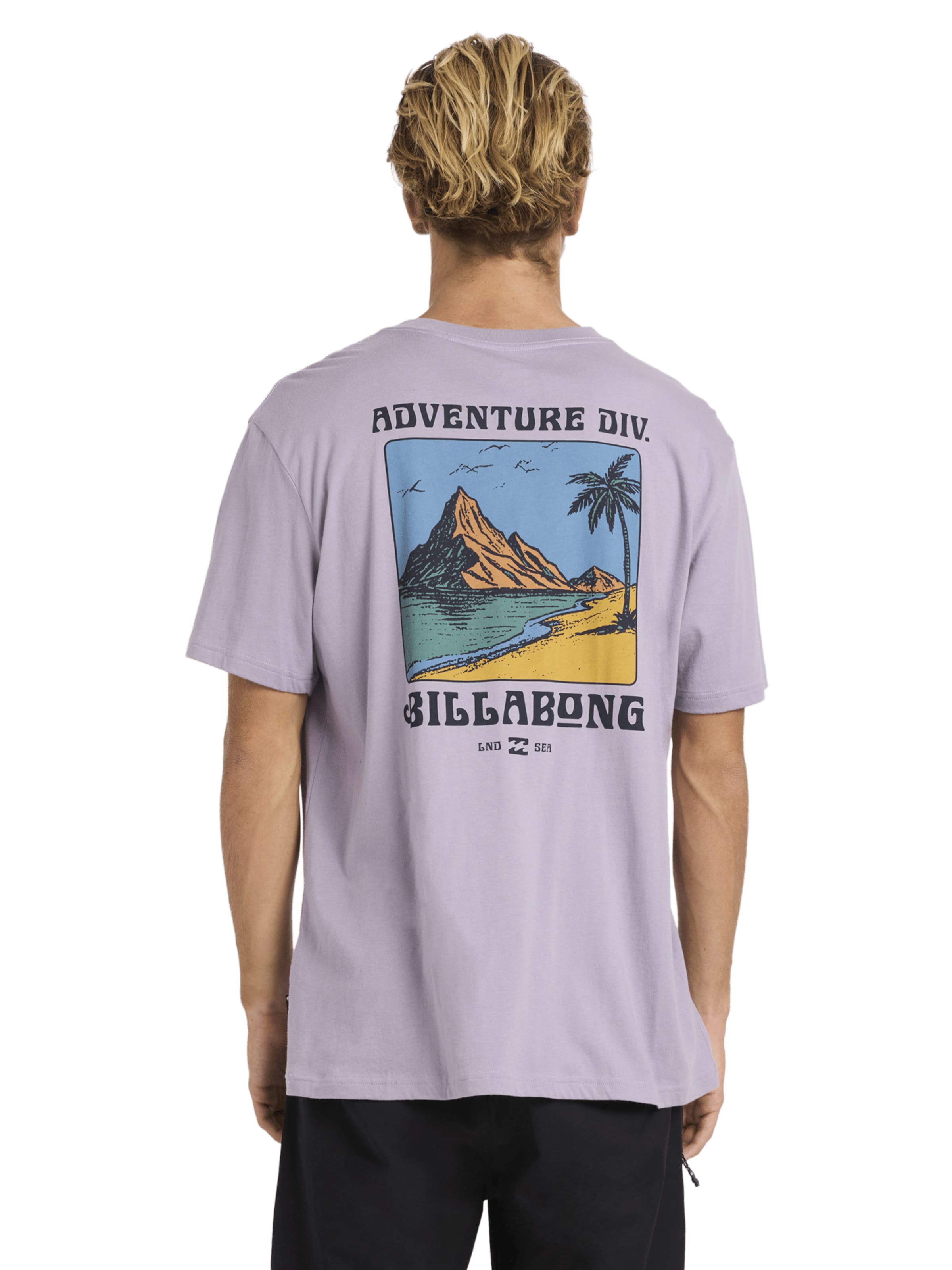 BILLABONG Póló 'Post Cards' - lila: elől