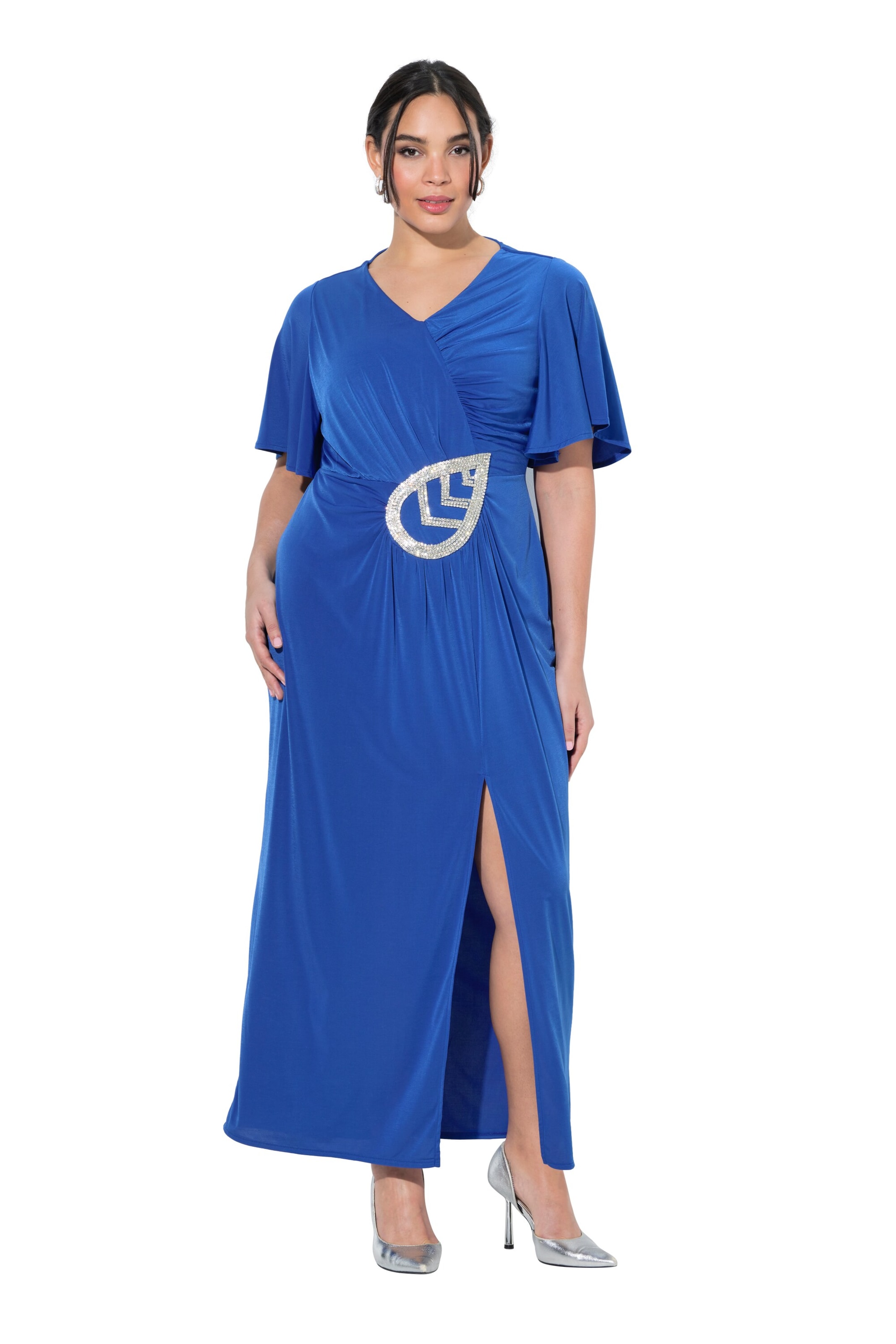 Ulla Popken Abendkleid in Blau: Vorderseite