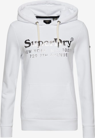 Superdry Sweatshirt 'Venue Interest' in Weiß: predná strana