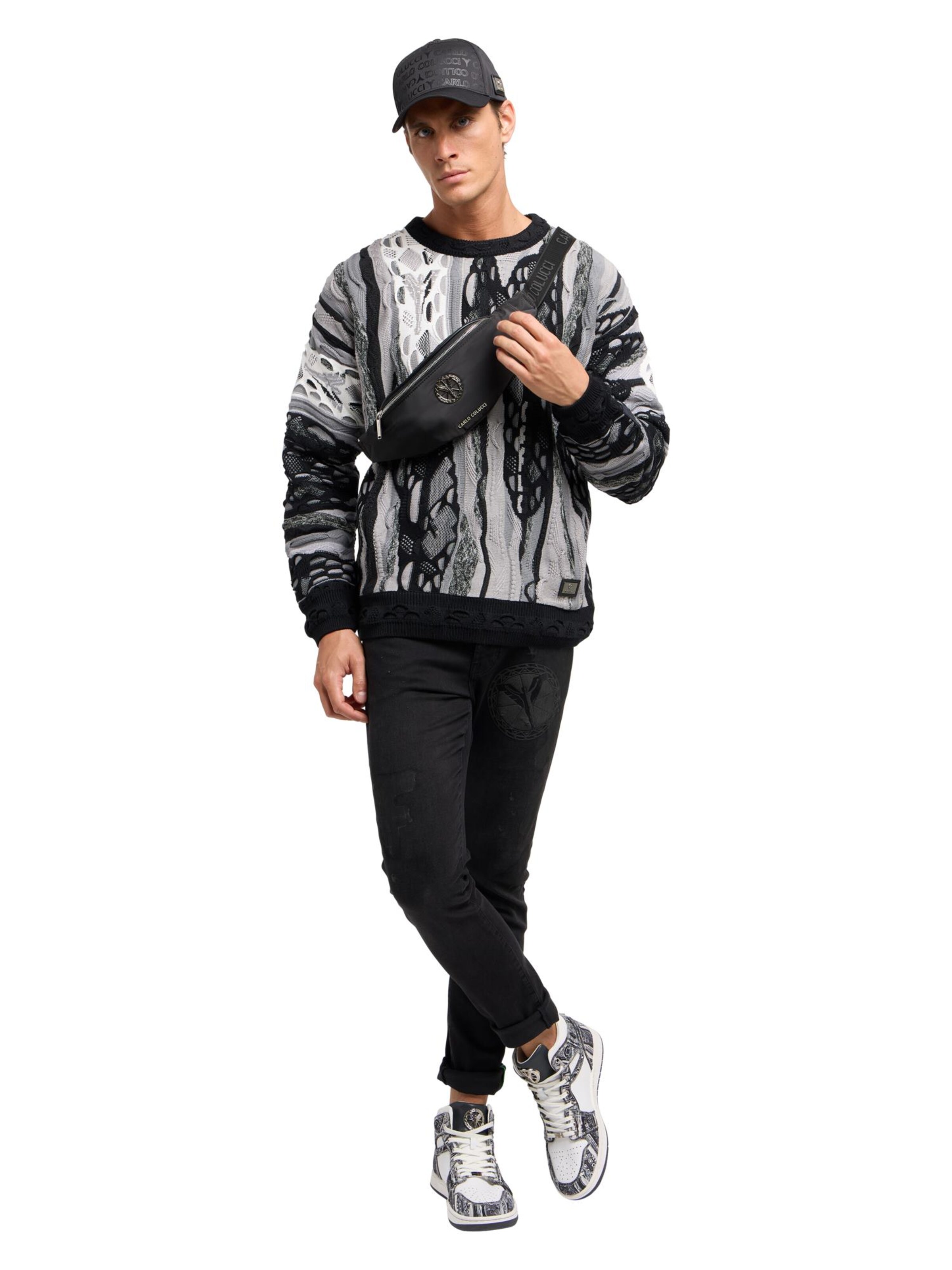 Pull-over 'Di Panfilo' Carlo Colucci en noir