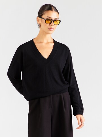 HUGO - Pullover 'Sessarina' em preto: frente