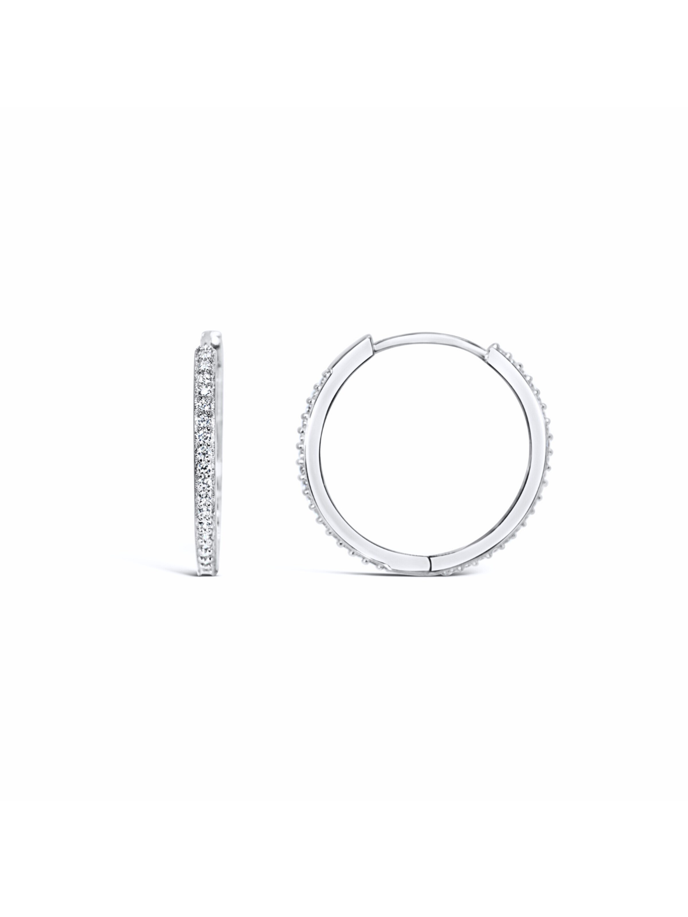 ARS-ARGENTI Ohrringe 'SEXY SKINNY HOOPS I silver'‌‌‌‌‌‌‌‌‌‌ in Silber: Vorderseite