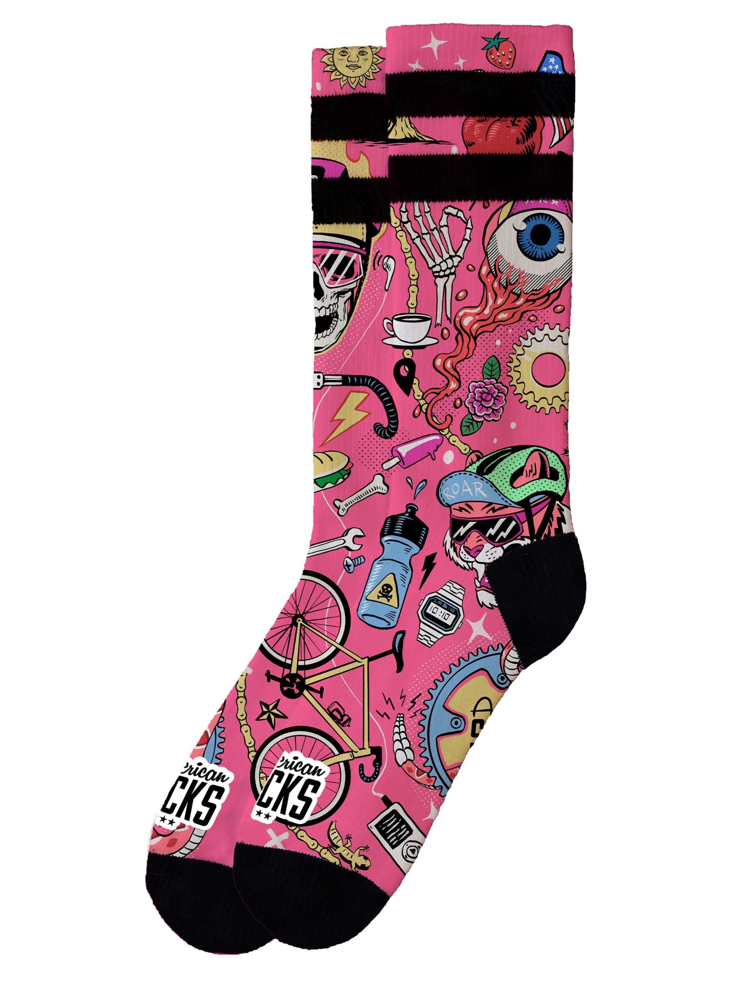 American Socks Calcetines 'Cycling Beast' en 41-46 en rosa, Vista del producto