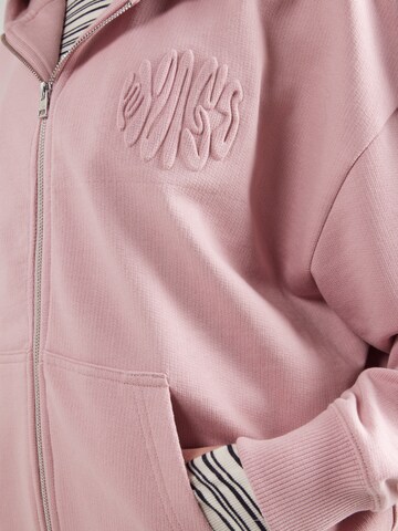 HUGO Sweatvest 'Doa_B_3' in Roze