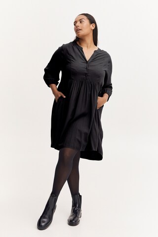 Fransa Jerseykleid 'SOFTY' in Schwarz