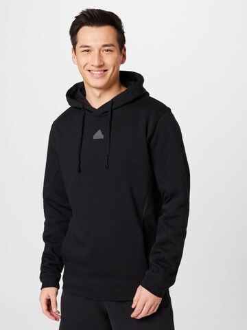 ADIDAS SPORTSWEAR Sports sweatshirt 'City Escape' in Black: front