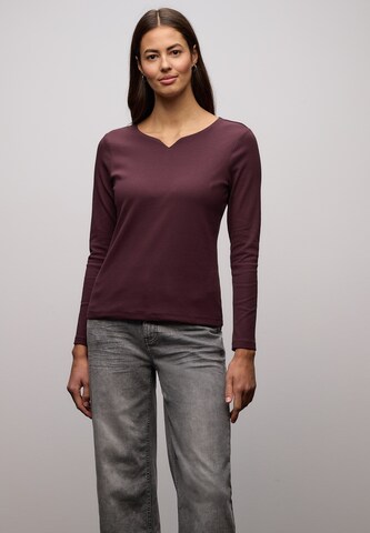 STREET ONE Shirt in Purple: front