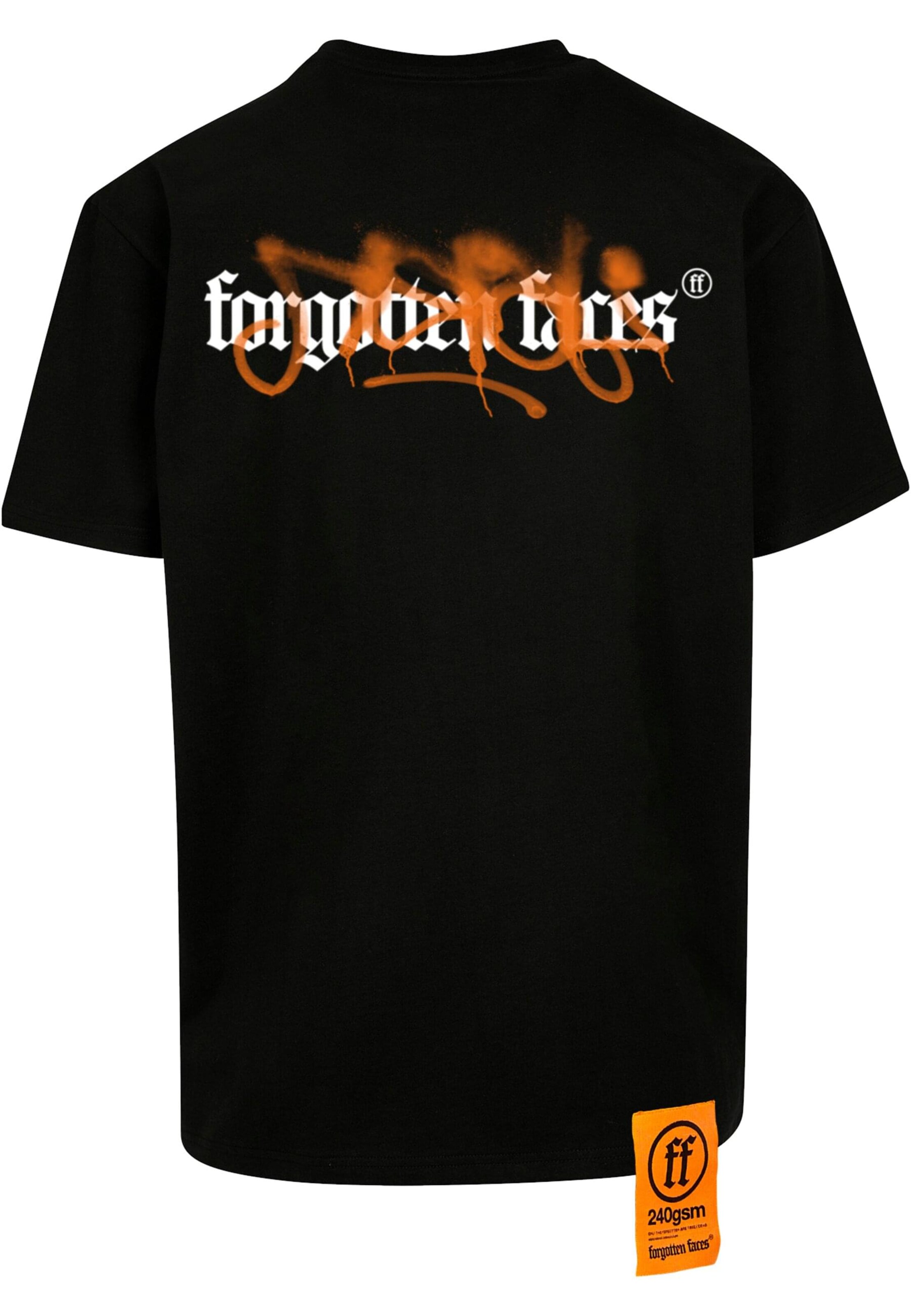 Maglietta 'Tagged Warrior' di Forgotten Faces in nero