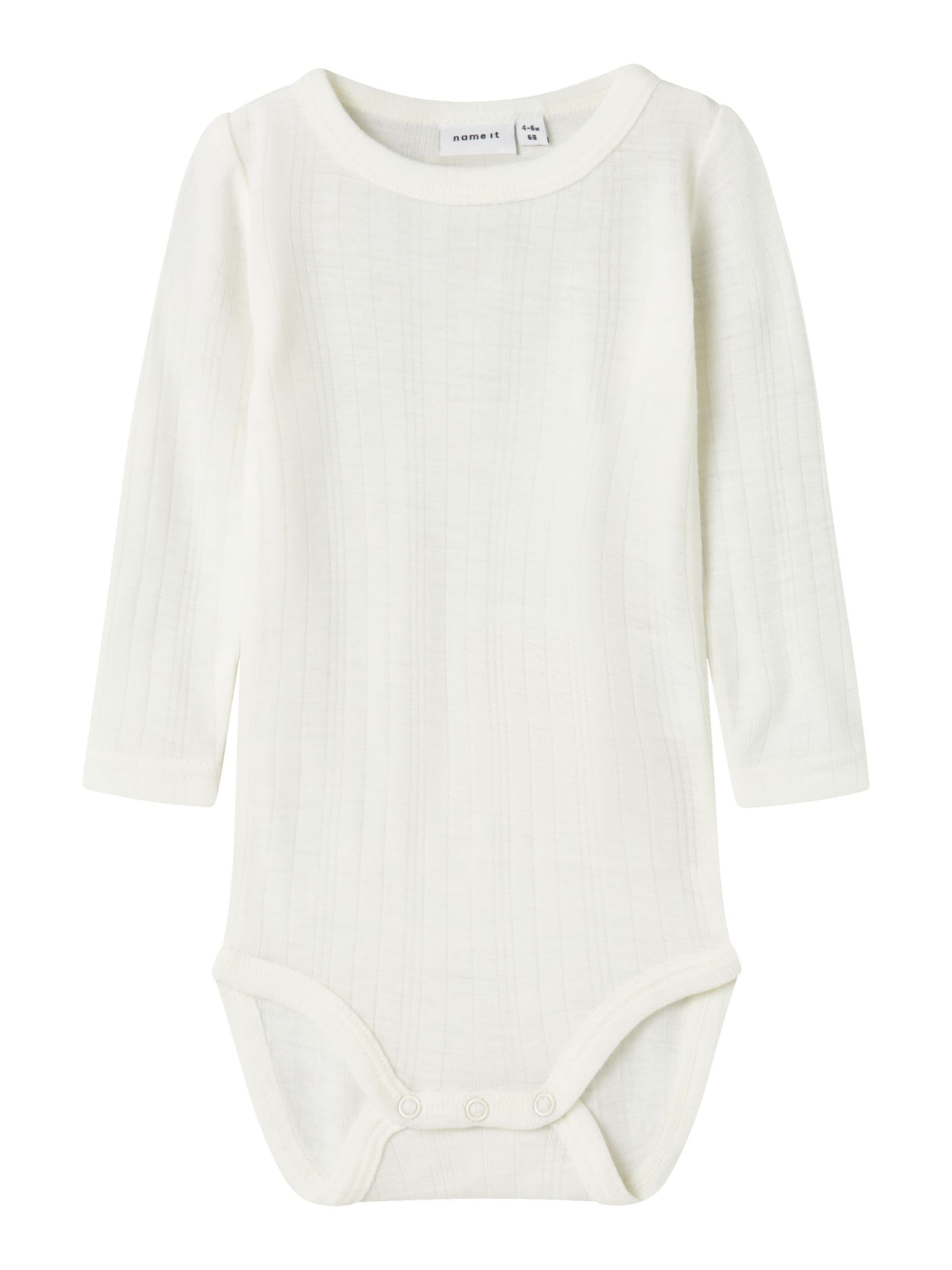 Barboteuse / body 'NBMWang' NAME IT en blanc : devant