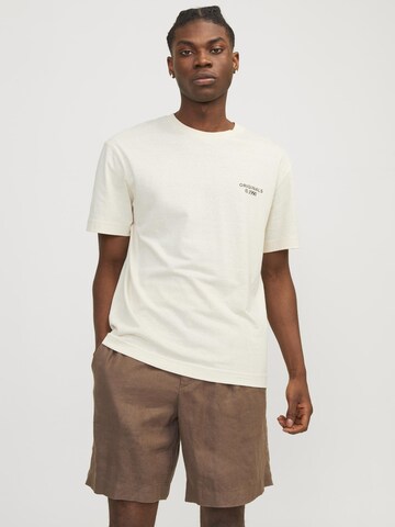 T-Shirt 'BILLY' JACK & JONES en beige : devant