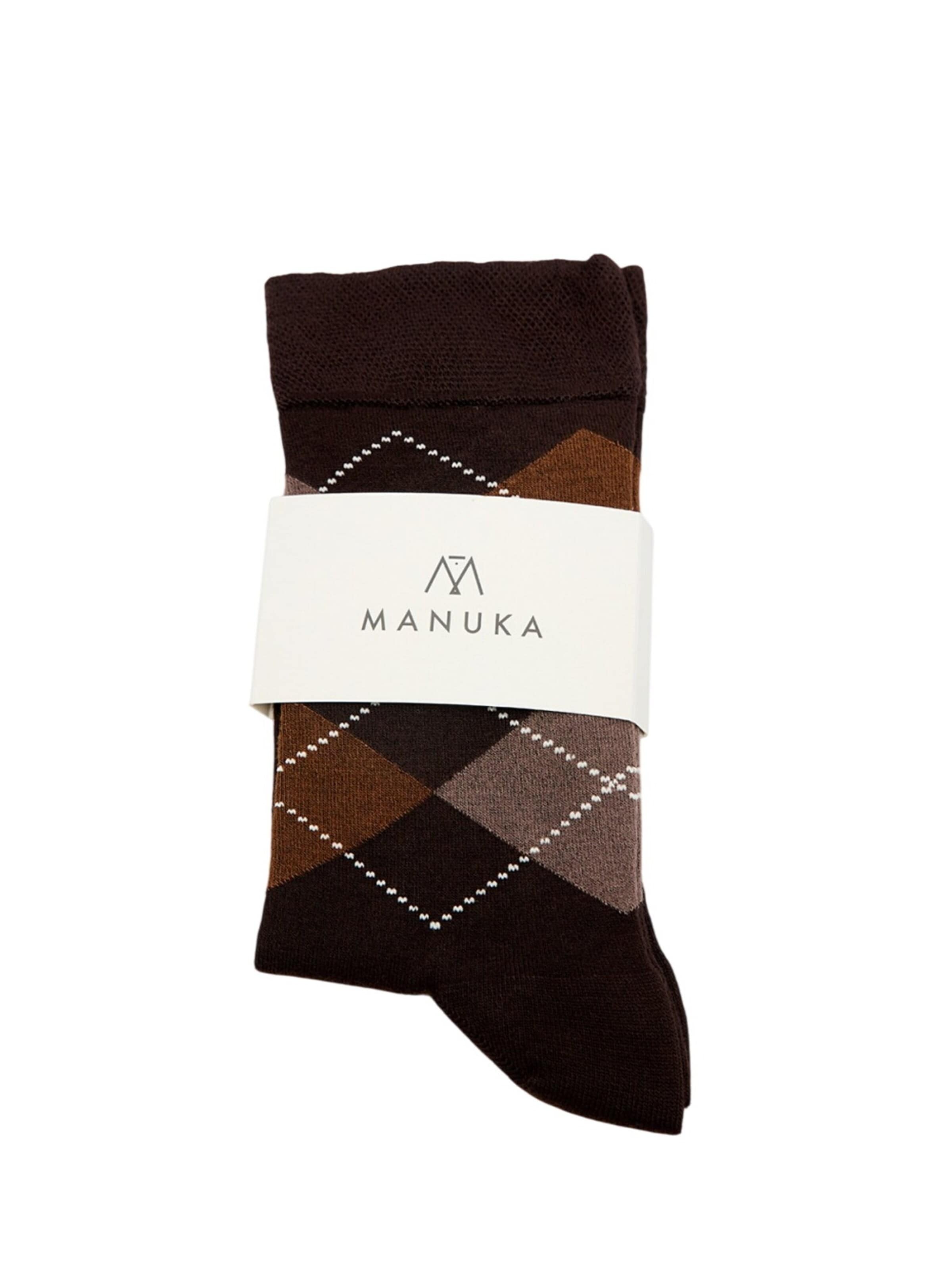 Chaussettes MANUKA en marron : devant