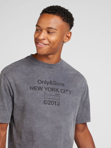 Only & Sons - Camisa 'ONSRALPH' em cinzento
