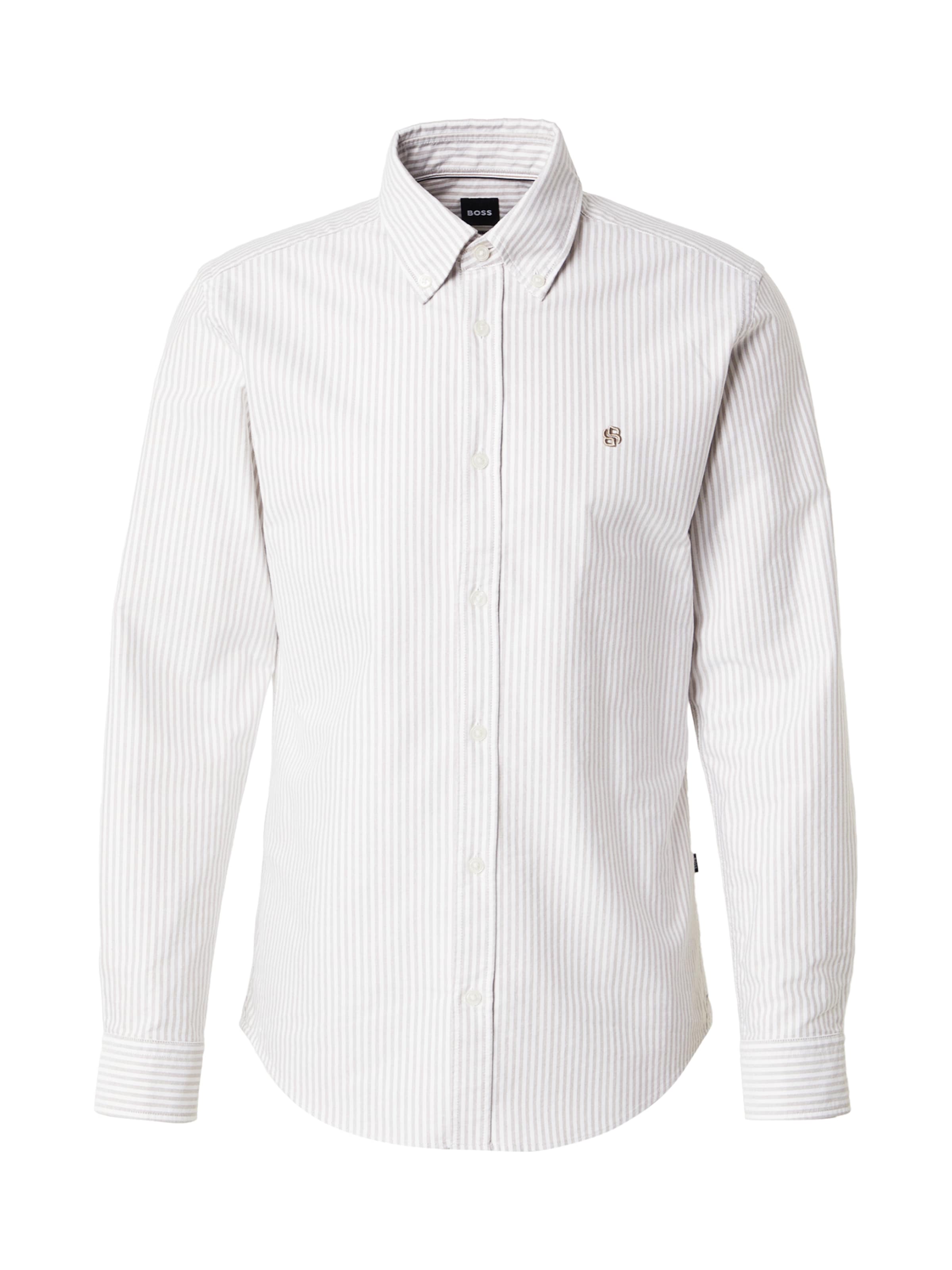 BOSS Regular fit Риза 'ROAN' в бежово: отпред