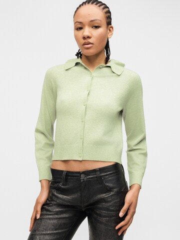 ONLY Вязаная кофта 'ONLIBI' в Зеленый