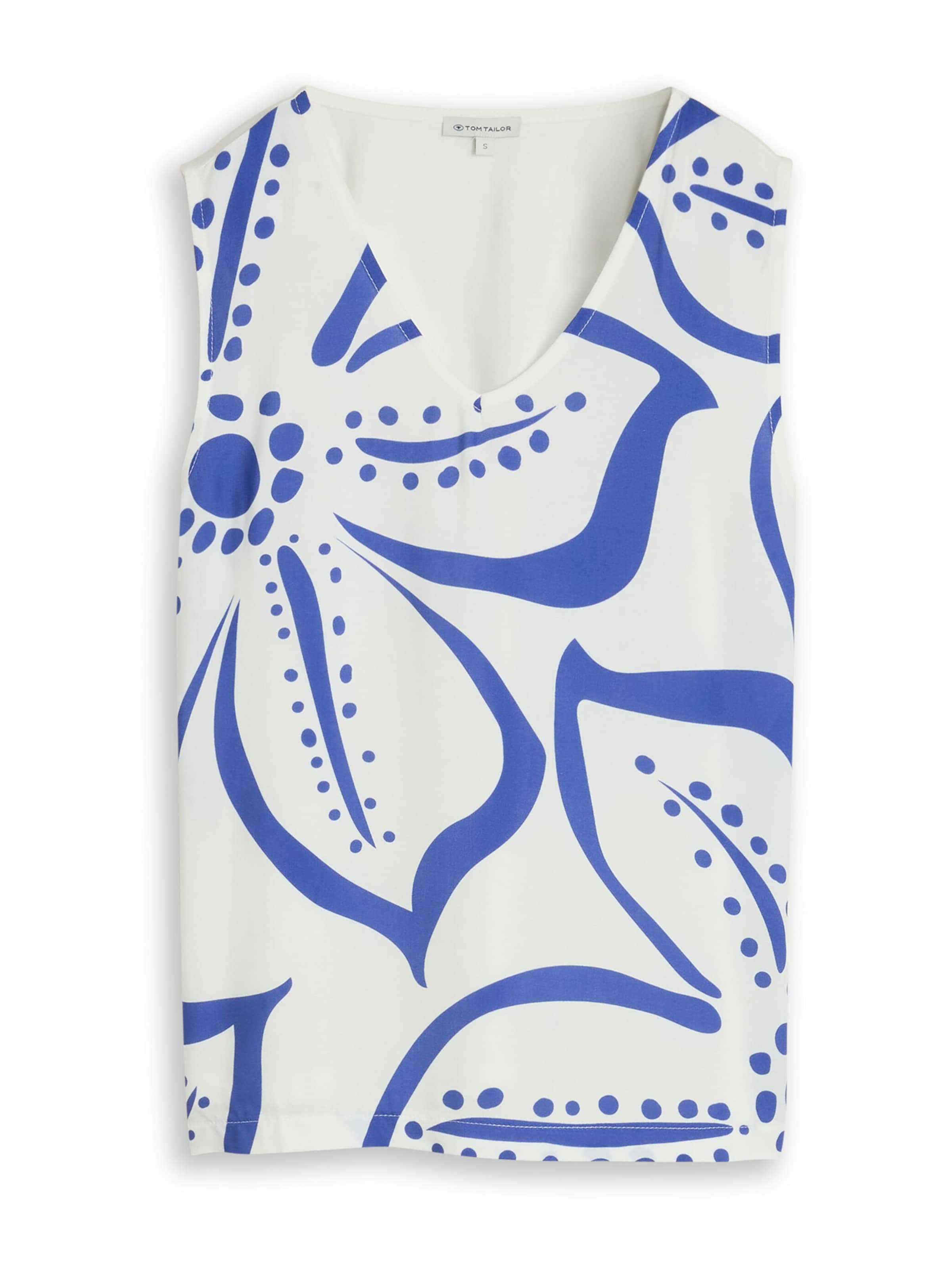 TOM TAILOR Top in Blue / White, Item view