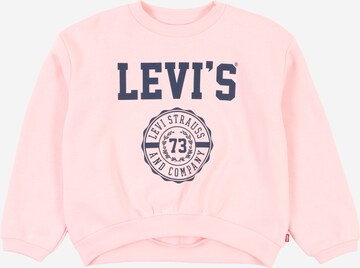 Levi's Kids Sweatshirt 'LVG COLLEGIATE CREW' in Pink: front