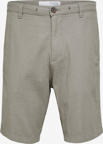 Pantalon chino 'Brody' SELECTED HOMME en gris : devant