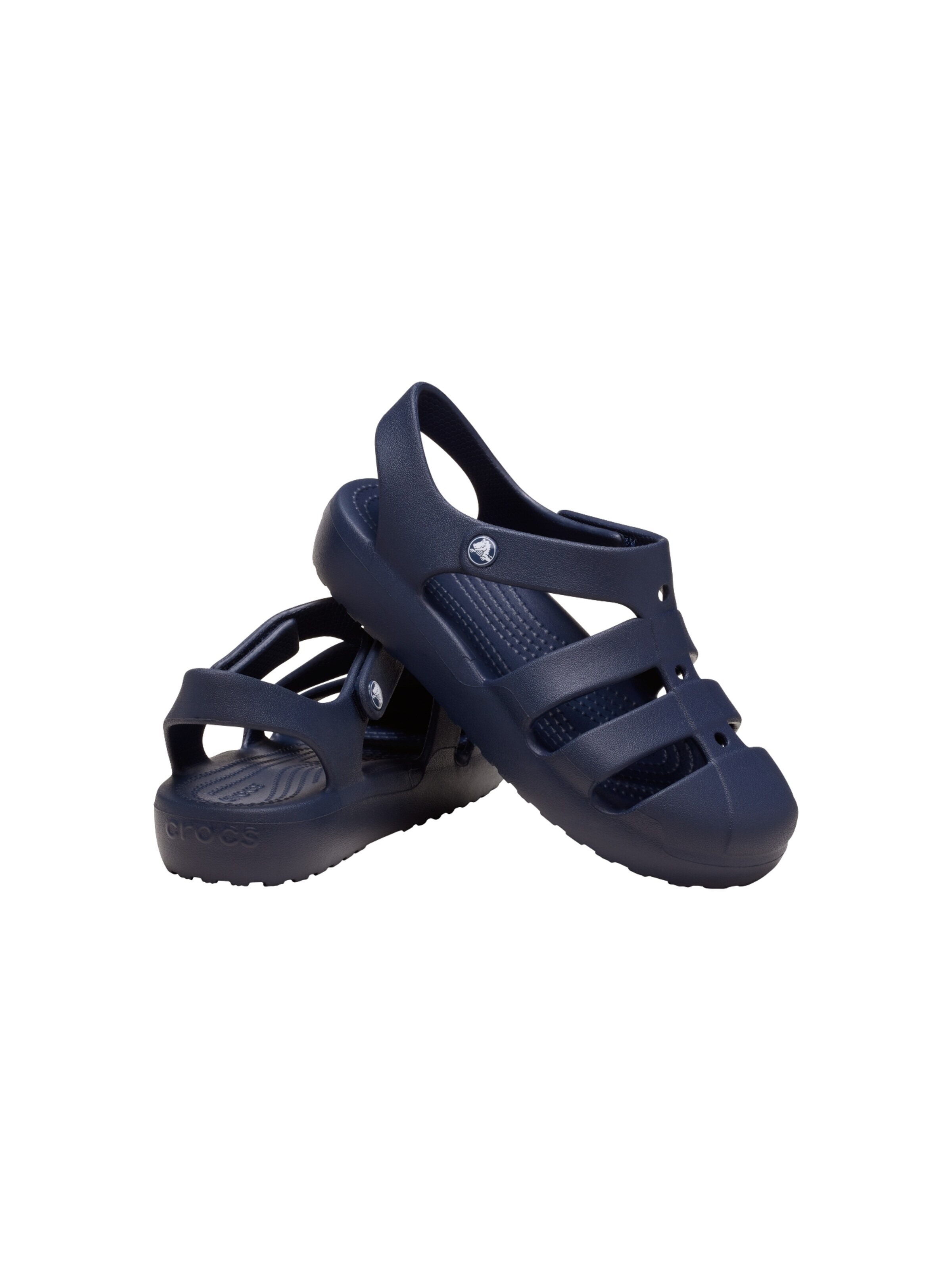 Crocs Buty otwarte 'Kindersandalen mit Klettverschluss „Classic Fisherman“' w kolorze niebieski