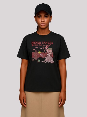 F4NT4STIC Shirt 'US National Parks Grand Canyon Sunrise' in Schwarz: Vorderseite