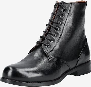 Bottines à lacets Everybody en noir : devant