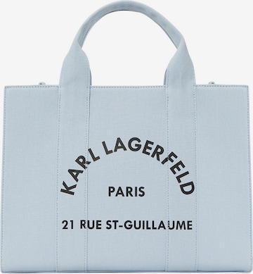 Borsa a mano di Karl Lagerfeld in blu: frontale