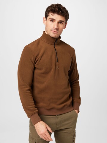 JACK & JONES Sweatshirt 'FRIDAY' i brun: forside