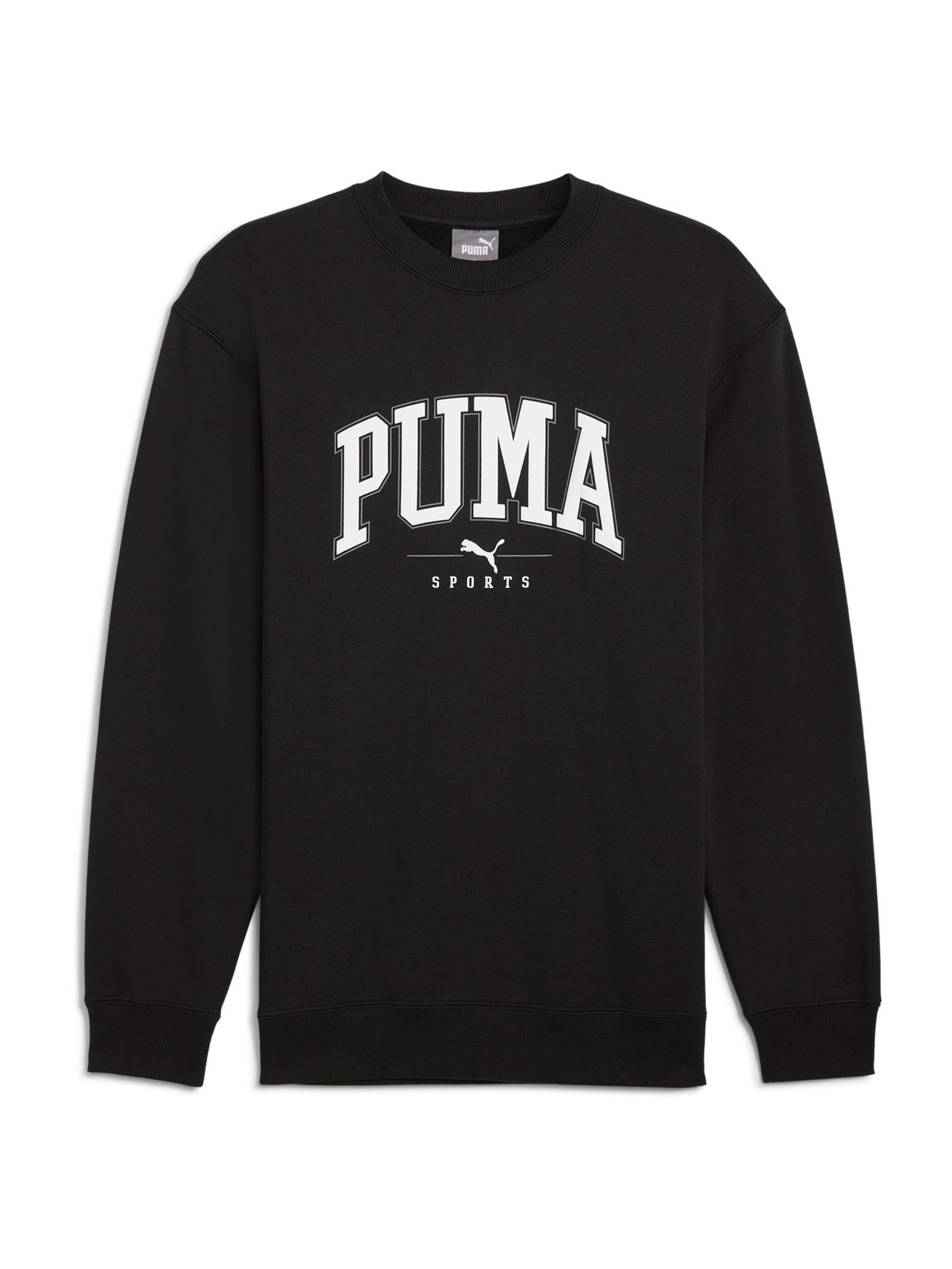 PUMA Sweatshirt 'Squad' in Black: front