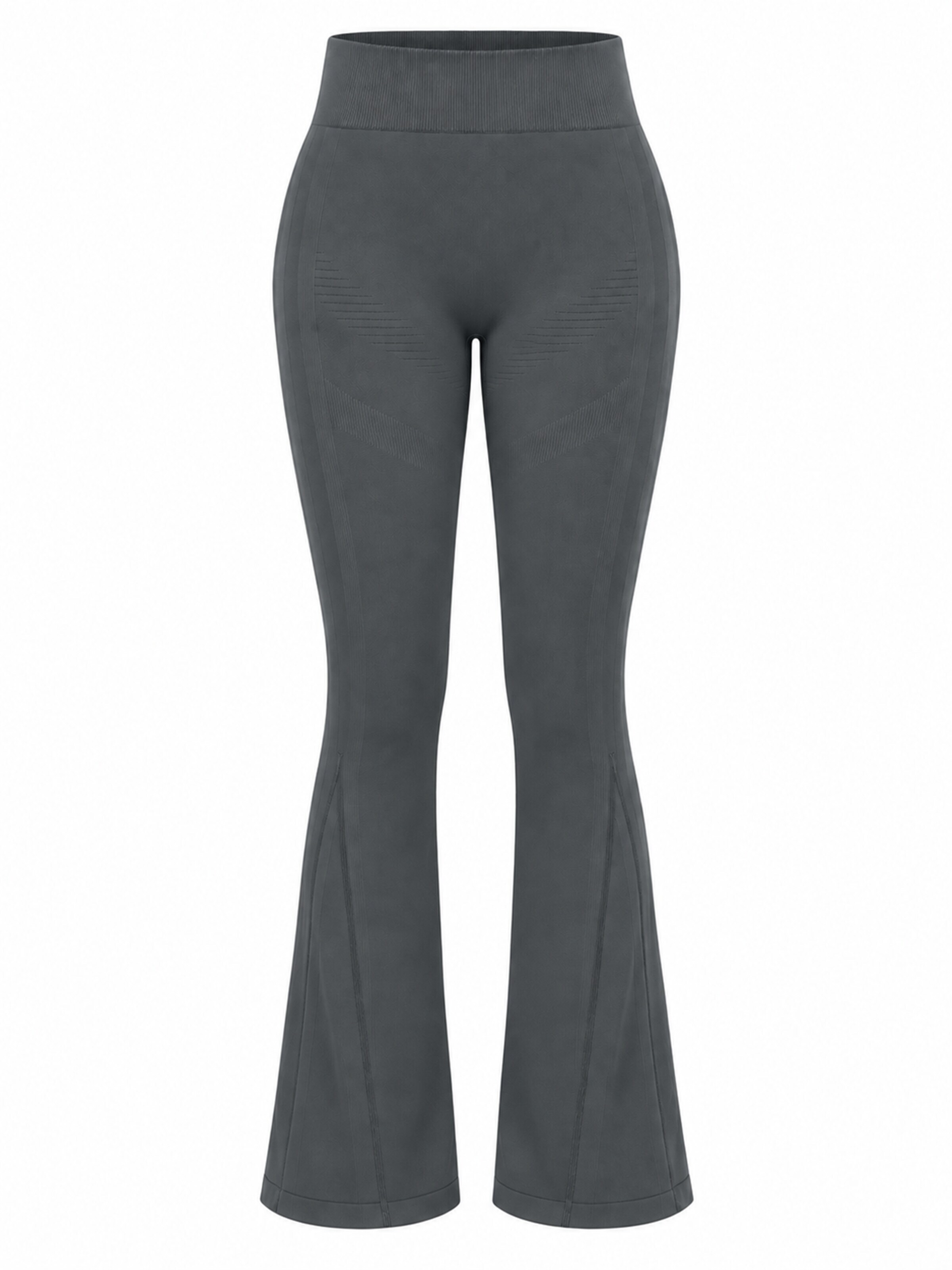 ZAAYO Flared Sporthose 'Women's Butt Lifting Flare Yoga Pants'‌‌‌‌ in Grau: Vorderseite