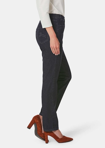 Goldner Slim fit Jeans 'Anna' in Black
