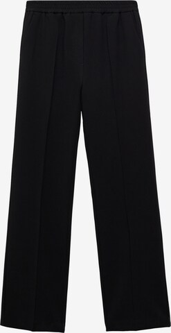 MANGO Regular Pantalon 'CHARLI' in Zwart: voorkant